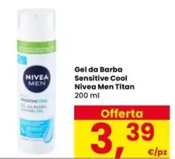 Interspar Gel da Barba Sensitive Cool Nivea Men Titan offerta
