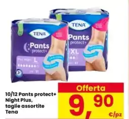Interspar 10/12 Pants protect+ Night Plus, Tena offerta