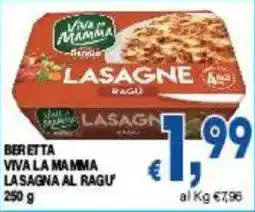 DEM Beretta viva la mamma lasagna al ragu offerta