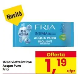 Interspar 15 Salviette intime Acqua Pura Fria offerta
