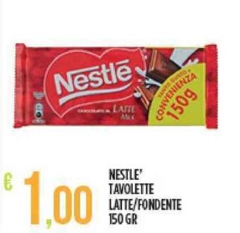 Nestle' Tavolette Latte/ Fondente 150 gr