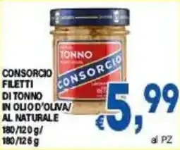 DEM Consorcio filetti tonno consorcio di tonno in olio d'oliva al naturale offerta