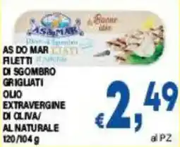 DEM As do mar filetti di sgombro grigliati olio extravergine di oliva/ al naturale offerta
