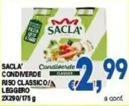 DEM Sacla' condiverde riso classico/ leggero offerta