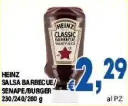 DEM Heinz salsa barbecue senape/burger offerta