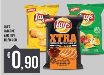 Supermercato Pollio Lay's Patatine Vari Tipi 110/145 gr offerta