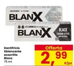 Interspar Dentifricio Sbiancante Blanx offerta