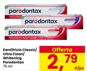 Interspar Dentifricio Classic/ Ultra Clean/ Whitening Parodontax offerta
