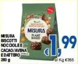 DEM Misura biscotti nocciole e cacao/avena e dattero offerta
