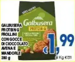 DEM Galbusera protein g frollini con gocce di cioccolato avena e mandorle offerta