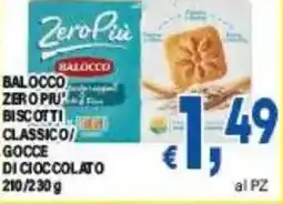 DEM Balocco zero piu biscotti classico gocce di cioccolato offerta