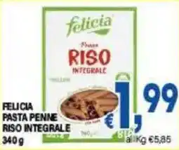 DEM Felicia pasta penne riso integrale offerta