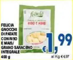 DEM Felicia gnocchi di patate conriso e mais/ grano saraceno integrale offerta
