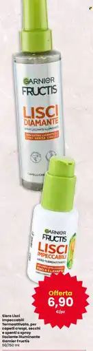 Interspar Siero Lisci Impeccabili Termoattivato, per capelli crespi, secchi e spenti o spray lisciante illuminante Garnier Fructis offerta