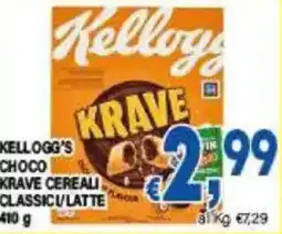 DEM Kellogg's choco krave cereali classici/latte offerta