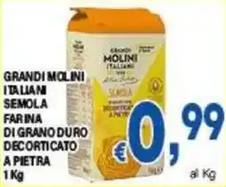 DEM Grandi molini italian semola farina di grano duro decorticato a pietra offerta
