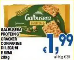 DEM Galbusera protein g cracker con farine di legumi e semi offerta