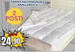 A Casa Mia Topper matrimoniale anallergico offerta