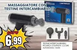 A Casa Mia Dictrolux massaggiatore con testine intercambiabili offerta