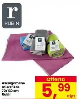 Interspar Asciugamano microfibra 70x130 cm Rubin offerta