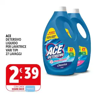 Ace detersivo liquido per lavatrice