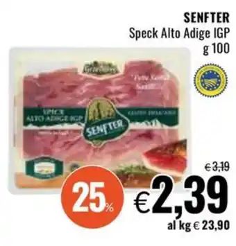 Famila SENFTER Speck Alto Adige IGP offerta