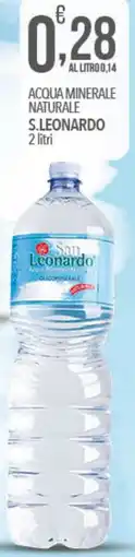 Iper Romagnolo Acqua minerale naturale s.leonardo 2 litri offerta