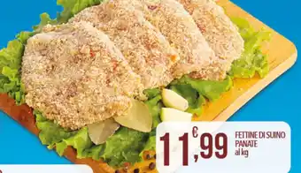 Fettine di suino panate al kg
