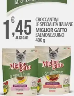 Iper Romagnolo Croccantini le specialità italiane miglior gatto salmone/suino 400g offerta