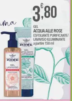 Iper Romagnolo Acqua alle rose esfoliante purificante/ lavaviso illuminante offerta