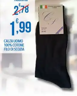 Iper Romagnolo Calza uomo 100% cotone filo di scozia offerta