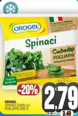 Vicino a te supermercati Orogel spinaci cubello fogliapiù offerta