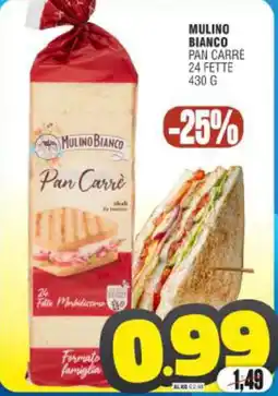 Vicino a te supermercati Mulino bianco pan carre 24 fette offerta