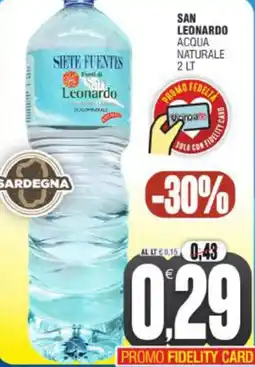 Vicino a te supermercati San leonardo acqua naturale offerta