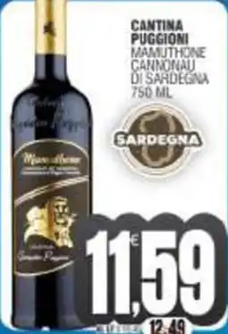 Vicino a te supermercati Cantina puggioni mamuthone cannonau di sardegna offerta