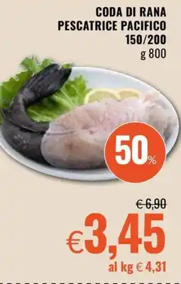 Famila Coda di rana pescatrice pacifico 150/200 offerta