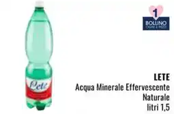 Famila LETE Acqua Minerale Effervescente Naturale offerta