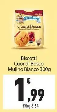 Conad Biscotti Cuor di Bosco Mulino Bianco offerta
