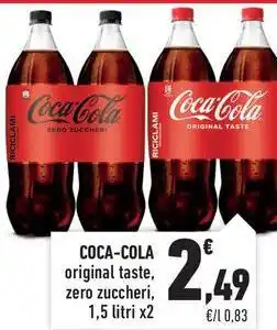 Conad COCA-COLA original taste, zero zuccheri offerta