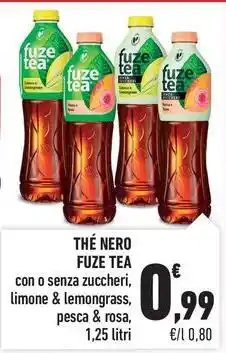 Conad Thé nero FUZE TEA offerta