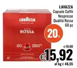 Famila LAVAZZA Capsule Caffè Nespresso Qualità Rossa offerta