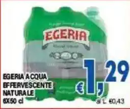 DEM Egeria acqua effervescente naturale offerta