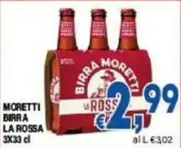DEM Moretti birra la rossa offerta