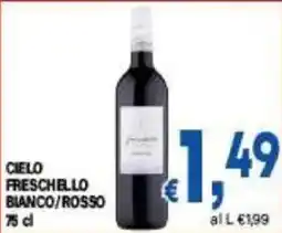 DEM Cielo freschello bianco/rosso offerta