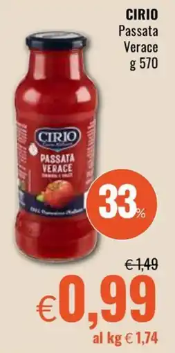 Famila CIRIO Passata Verace offerta