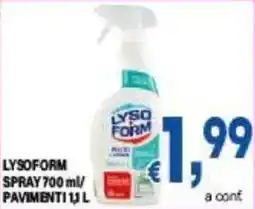 DEM Lysoform spray/ pavimenti offerta