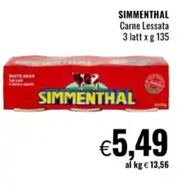 Famila SIMMENTHAL Carne Lessata offerta