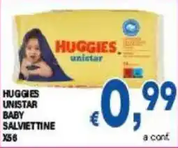 DEM Huggies unistar baby salviettine x56 offerta