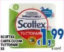 DEM Scottex carta cucina tuttofare x2 offerta