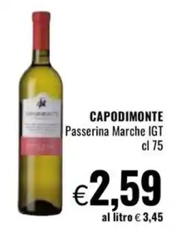 Famila CAPODIMONTE Passerina Marche IGT offerta